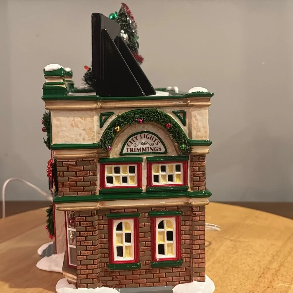 Department 56 Snow Village City Lights Christmas Trimmings 55348 Dept 56 Flaws